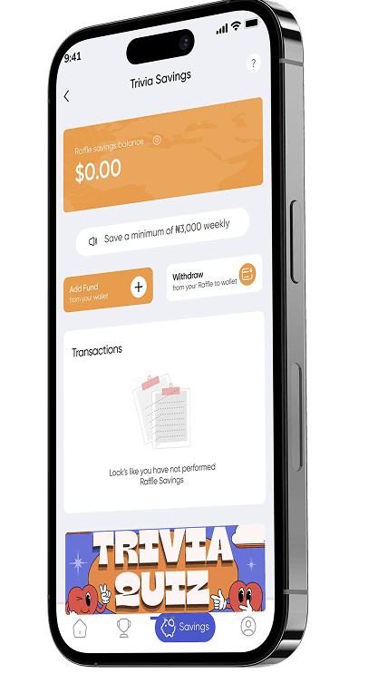 Trivia Savings App